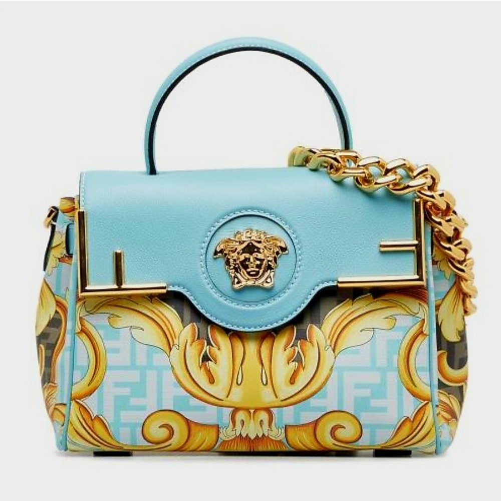 Fendi X Versace Light Blue Handbag